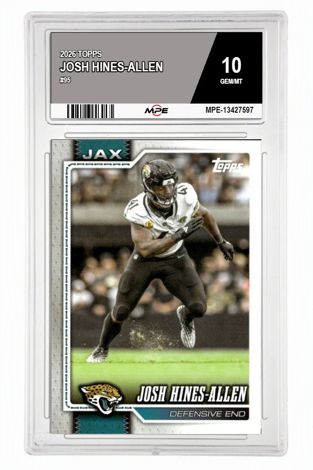 2026 TOPPS #95 JOSH HINES-ALLEN MPE 10 GEM/MT — graded card auctioned from the MPE vault