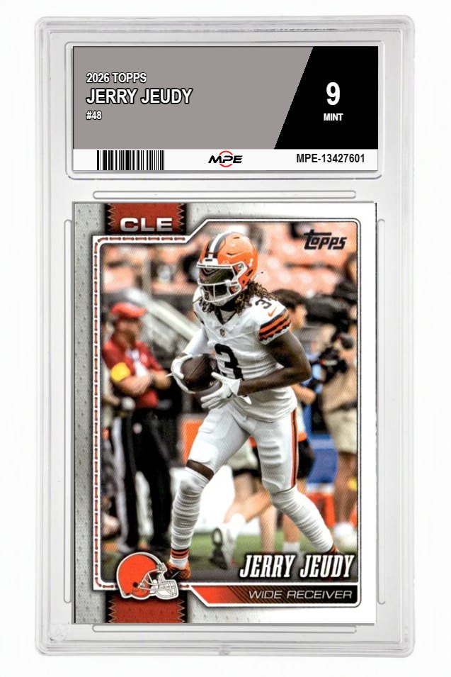 2026 TOPPS #48 JERRY JEUDY MPE 9 MINT — graded card auctioned from the MPE vault