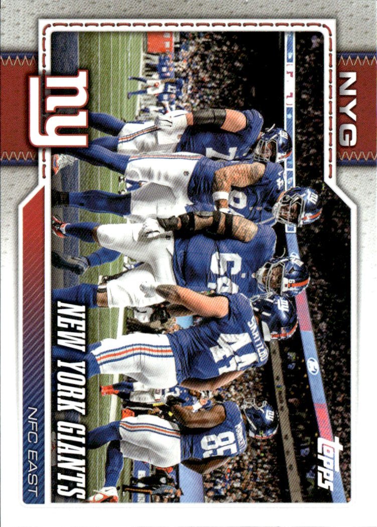 2026 Topps New York Giants graded slab