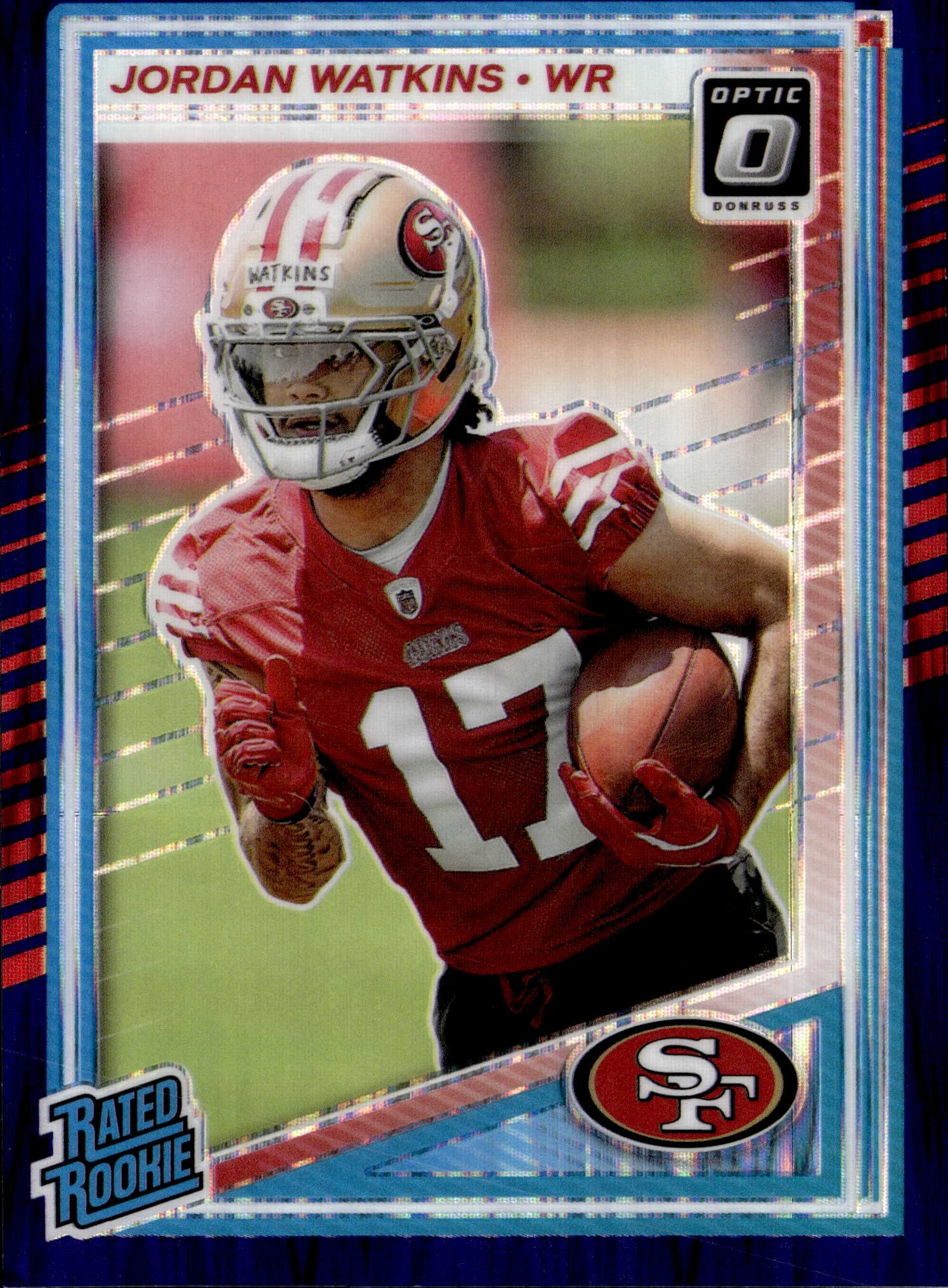 2025 Donruss Optic Jordan Watkins graded slab
