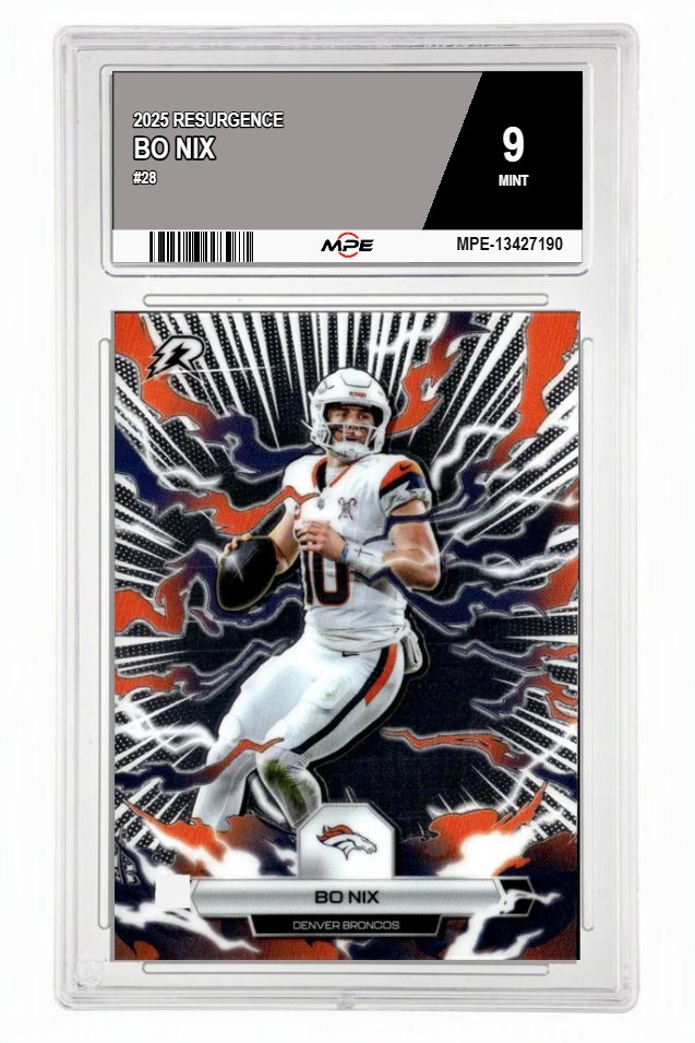 2025 RESURGENCE #28 BO NIX MPE 9 MINT — graded card auctioned from the MPE vault