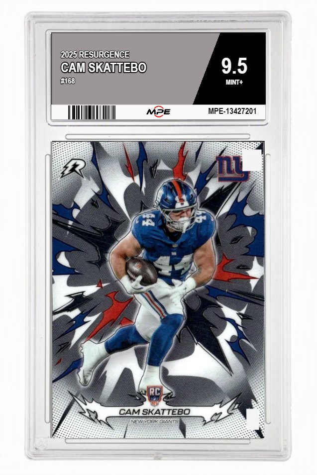 2025 RESURGENCE #168 CAM SKATTEBO MPE 9.5 MINT+ — graded card auctioned from the MPE vault
