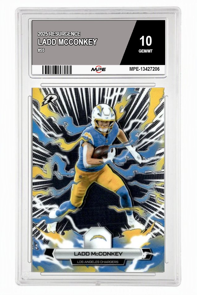 2025 RESURGENCE #55 LADD MCCONKEY MPE 10 GEM/MT — graded card auctioned from the MPE vault