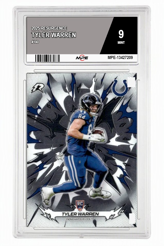 2025 RESURGENCE #140 TYLER WARREN MPE 9 MINT — graded card auctioned from the MPE vault