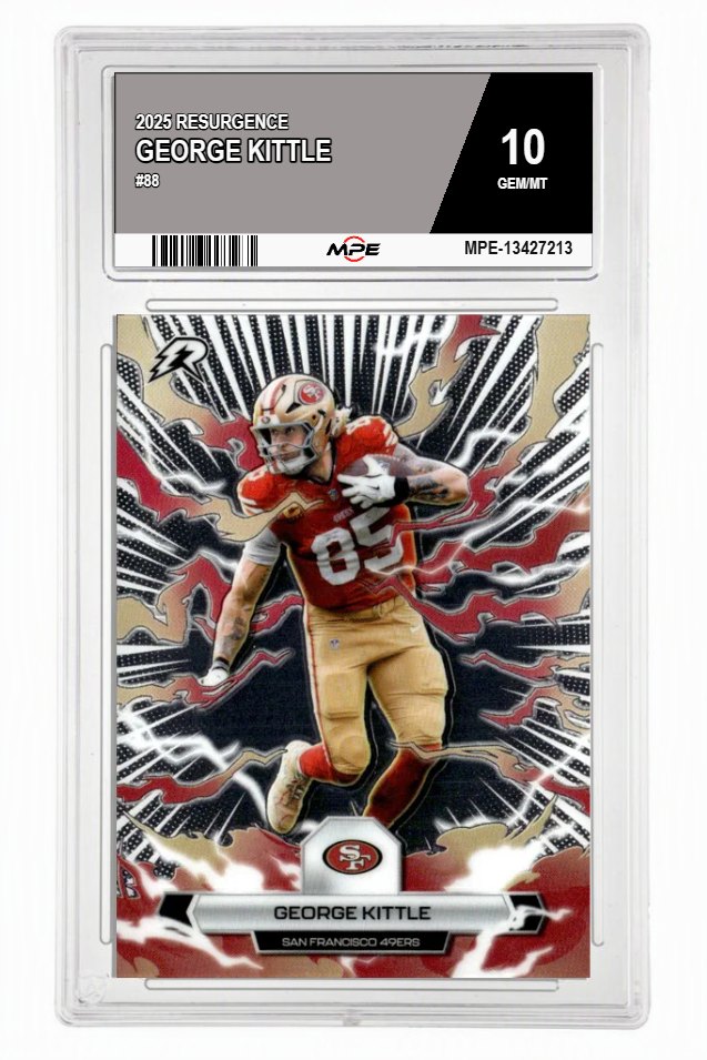 2025 RESURGENCE #88 GEORGE KITTLE MPE 10 GEM/MT — graded card auctioned from the MPE vault