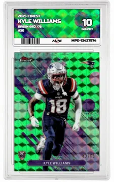 2025 FINEST GREEN GEO /75 #30 KYLE WILLIAMS MPE 10 GEM/MT — graded card up for auction
