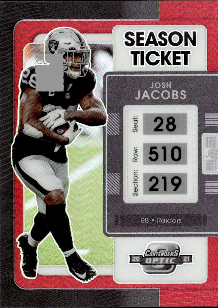 2021 Optic Contenders Josh Jacobs graded slab
