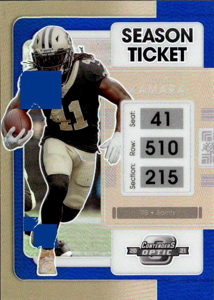 2021 Optic Contenders Alvin Kamara graded slab