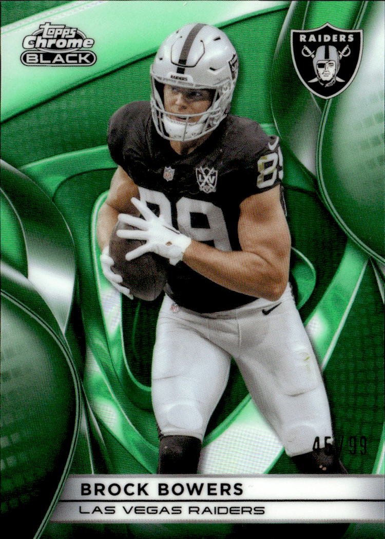 2025 Topps Chrome Black Brock Bowers graded slab