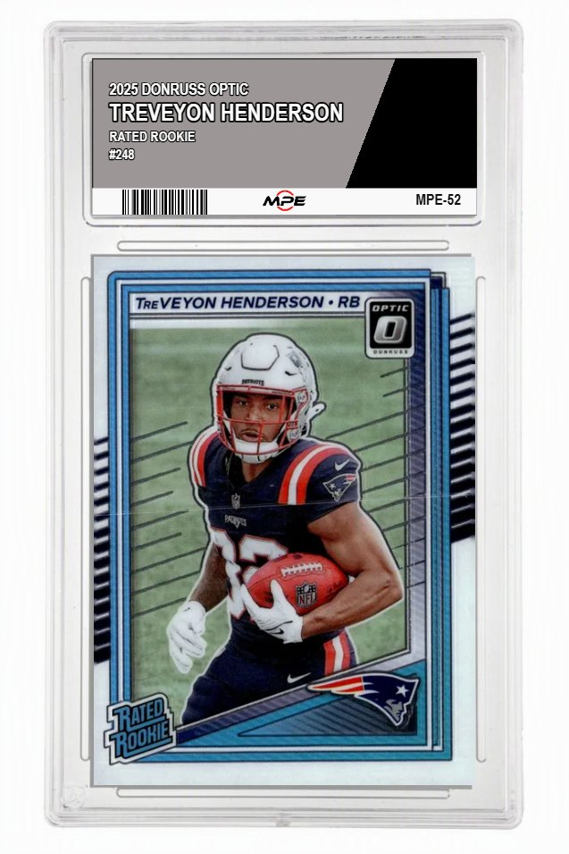 2025 DONRUSS OPTIC #248 TREVEYON HENDERSON MPE 9 MINT — graded card auctioned from the MPE vault