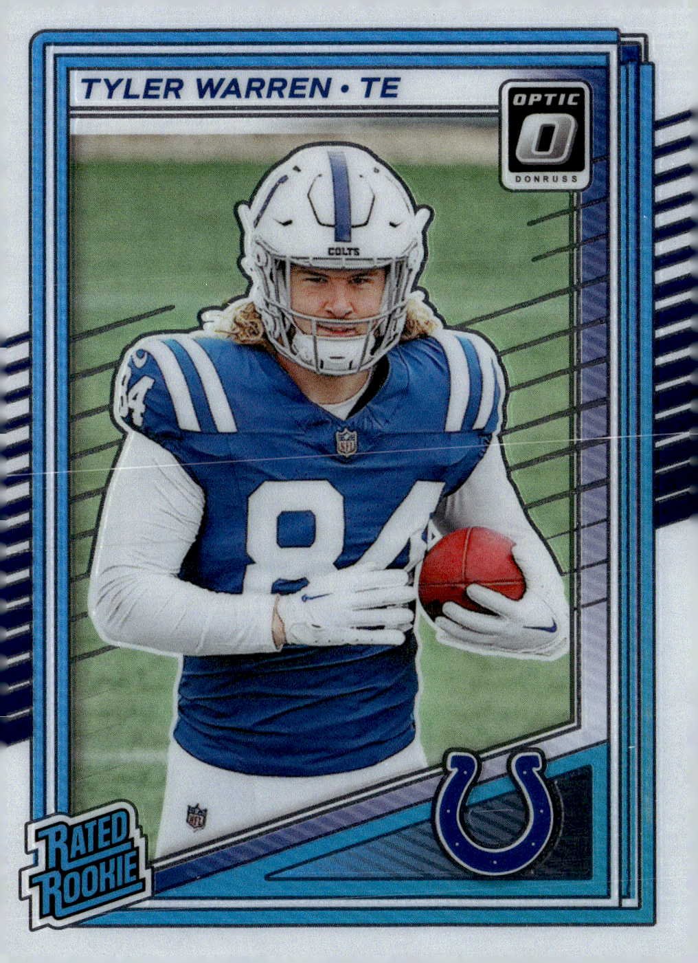 2025 Donruss Optic Tyler Warren graded slab