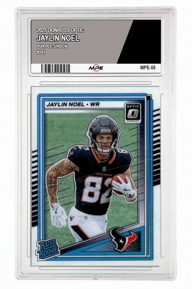 2025 DONRUSS OPTIC #241 JAYLIN NOEL MPE 9 MINT — graded card auctioned from the MPE vault