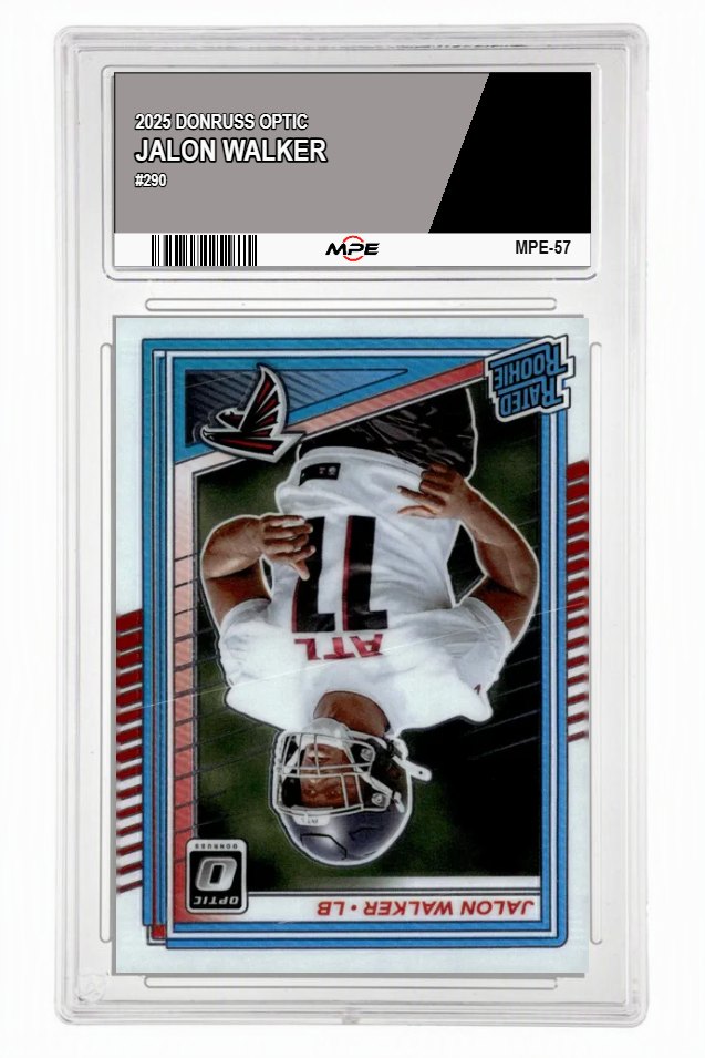 2025 DONRUSS OPTIC #290 JALON WALKER MPE 10 GEM/MT — graded card auctioned from the MPE vault