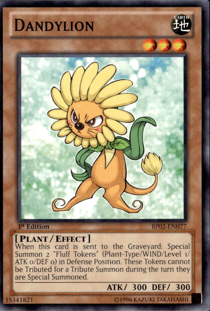 2013 Yu Gi Oh! Dandylion graded slab
