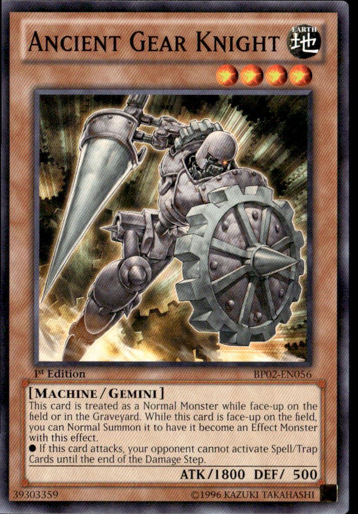 2013 Yu Gi Oh! Ancient Gear Knight graded slab