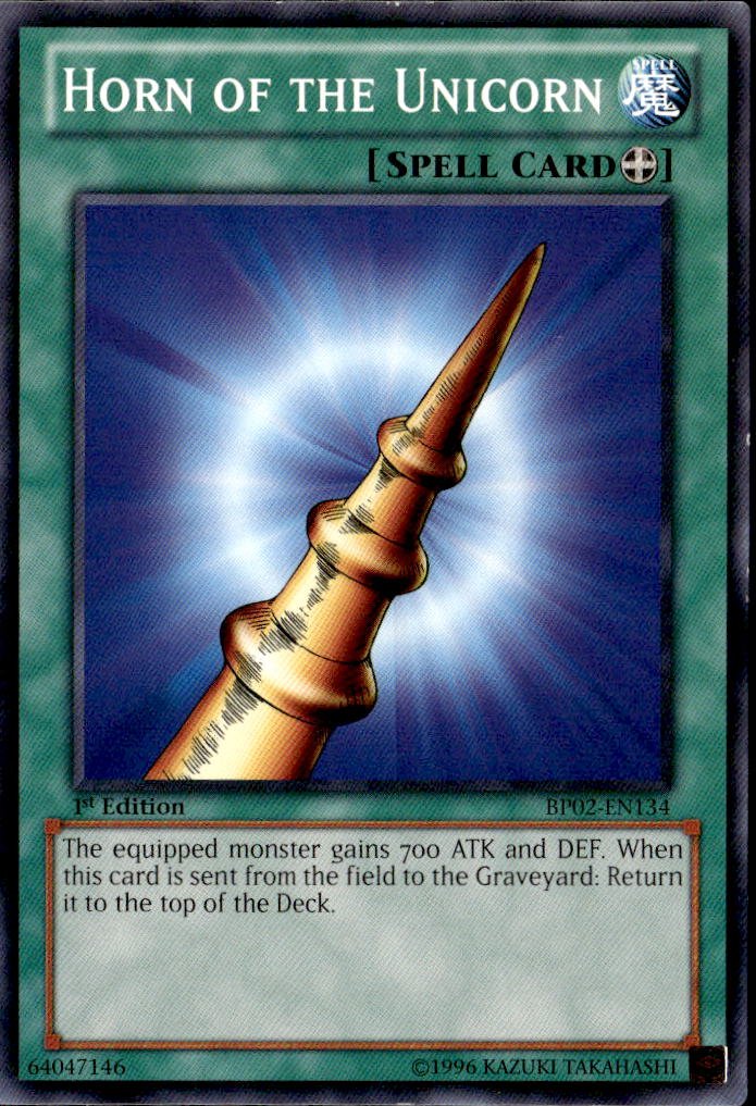 2013 Yu Gi Oh! Horn Of The Unicorn graded slab