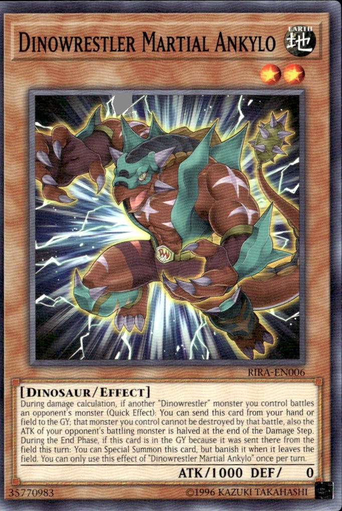 2019 Yu Gi Oh! Dinowrestler Martial Ankylo graded slab