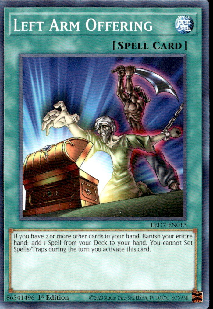 2020 Yu-Gi-Oh! Left Arm Offering graded slab