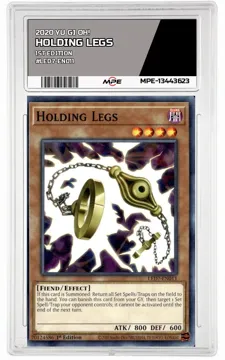 2020 YU GI OH! 1ST EDITION #LED7-EN011 HOLDING LEGS MPE 10 GEM/MT — graded card up for auction