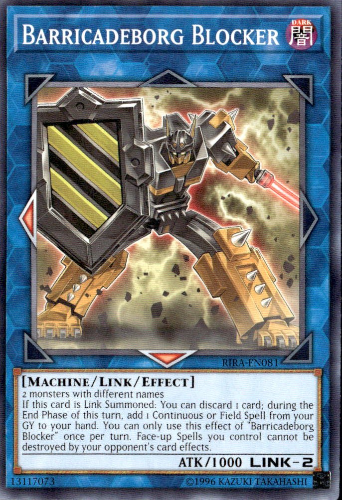 2019 Yu-Gi-Oh! Barricadeborg Blocker graded slab