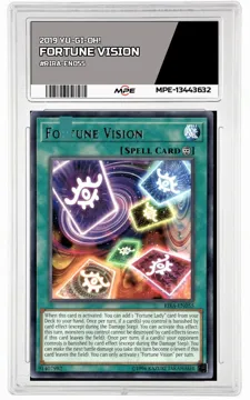 2019 YU-GI-OH! #RIRA-EN055 FORTUNE VISION MPE 9 MINT — graded card up for auction