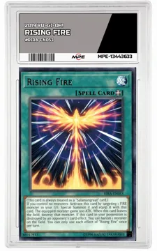 2019 YU-GI-OH! #RIRA-EN053 RISING FIRE MPE 9 MINT — graded card up for auction
