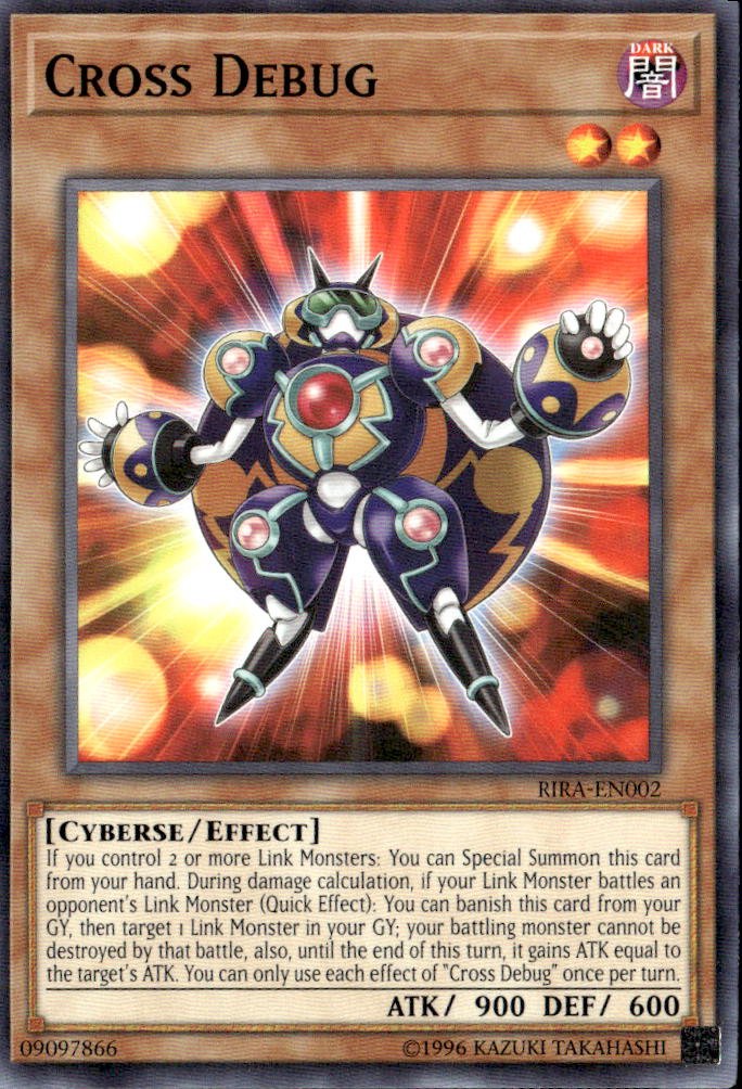 2019 Yu-Gi-Oh! Cross Debug graded slab