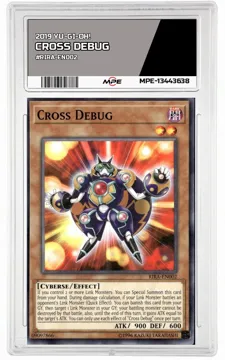 2019 YU-GI-OH! #RIRA-EN002 CROSS DEBUG MPE 9 MINT — graded card up for auction