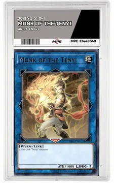 2019 YU GI OH! #RIRA-EN043 MONK OF THE TENYI MPE 9 MINT — graded card up for auction