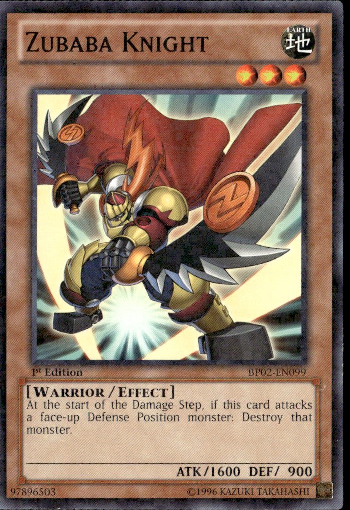 2013 Yu Gi Oh! Zubaba Knight graded slab