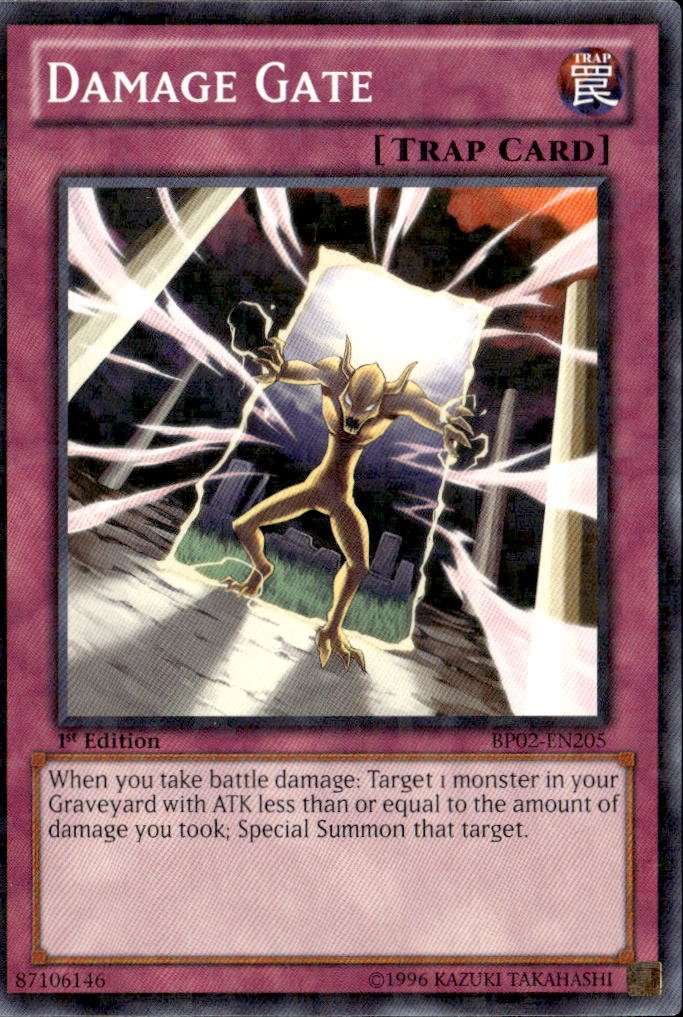 2013 Yu Gi Oh! Damage Gate graded slab