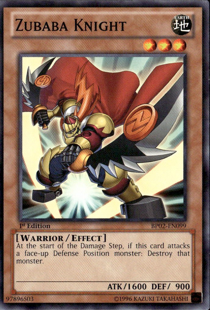 2013 Yu-Gi-Oh! Zubaba Knight graded slab