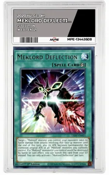 2020 YU-GI-OH! 1st Edition #LED7-EN021 MEKLORD DEFLECTION MPE 10 GEM/MT — graded card up for auction