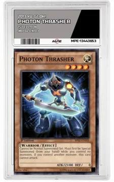 2013 YU-GI-OH! 1st Edition #BP02-EN103 PHOTON THRASHER MPE 10 GEM/MT — graded card up for auction