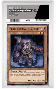 2013 YU-GI-OH! 1st Edition #BP02-EN071 PLAGUESPREADER ZOMBIE MPE 9 MINT — graded card up for auction
