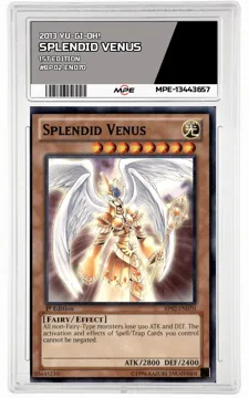 2013 YU-GI-OH! 1st Edition #BP02-EN070 SPLENDID VENUS MPE 9 MINT — graded card up for auction