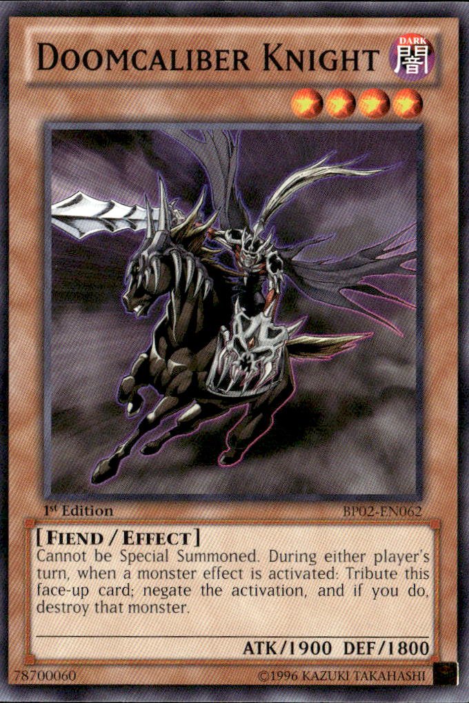 2013 Yu-Gi-Oh! Doomcaliber Knight graded slab