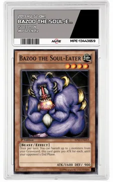2013 YU-GI-OH! 1st Edition #BP02-EN012 BAZOO THE SOUL-EATER MPE 9 MINT — graded card up for auction