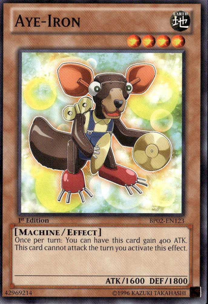 2013 Yu Gi Oh! Aye-Iron graded slab