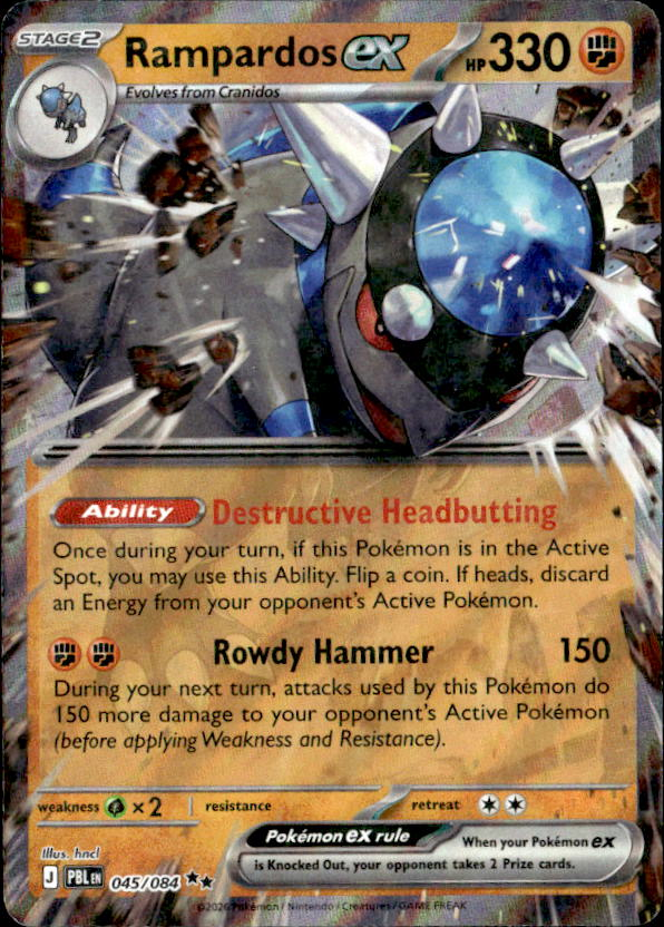 2026 Pokemon Mega Evolution RampardosEX graded slab