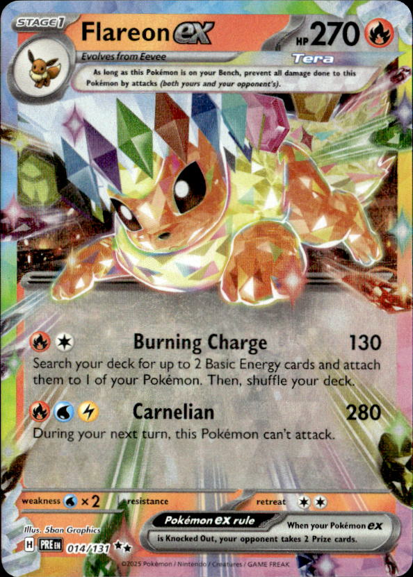 2025 Pokemon Scarlet And Violet FlareonEX graded slab