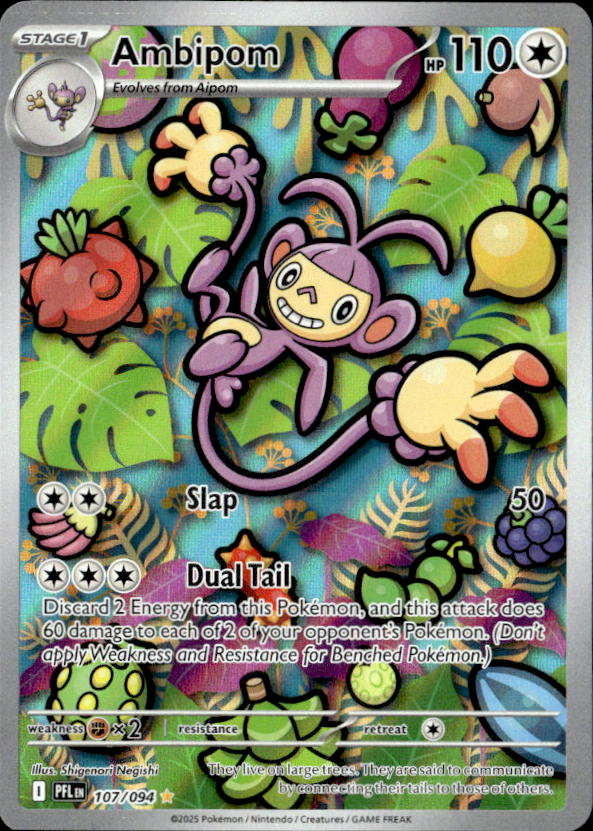 2025 Pokemon Mega Evolution Ambipom graded slab