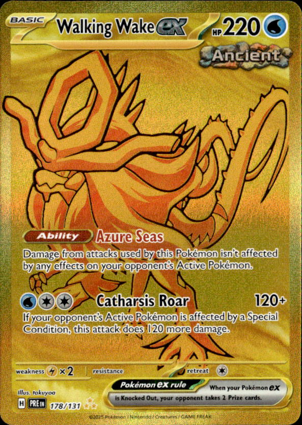 2025 Pokemon Scarlet And Violet Walking Wake Ex graded slab