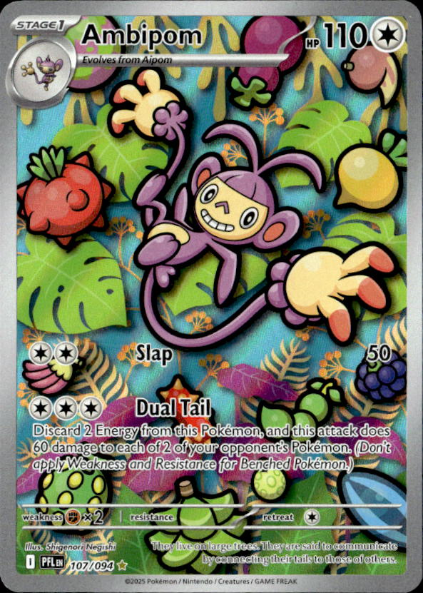 2025 Pokemon Mega Evolution Ambipom graded slab