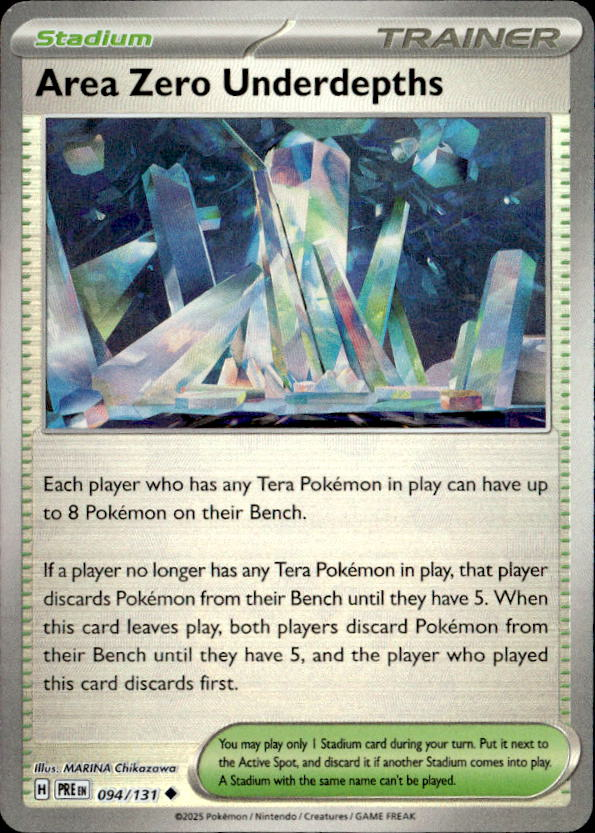 2025 Pokemon Scarlet And Violet Area Zero Underdepths graded slab