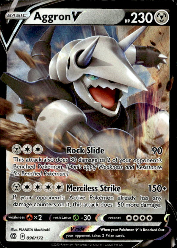 Aggron V graded slab