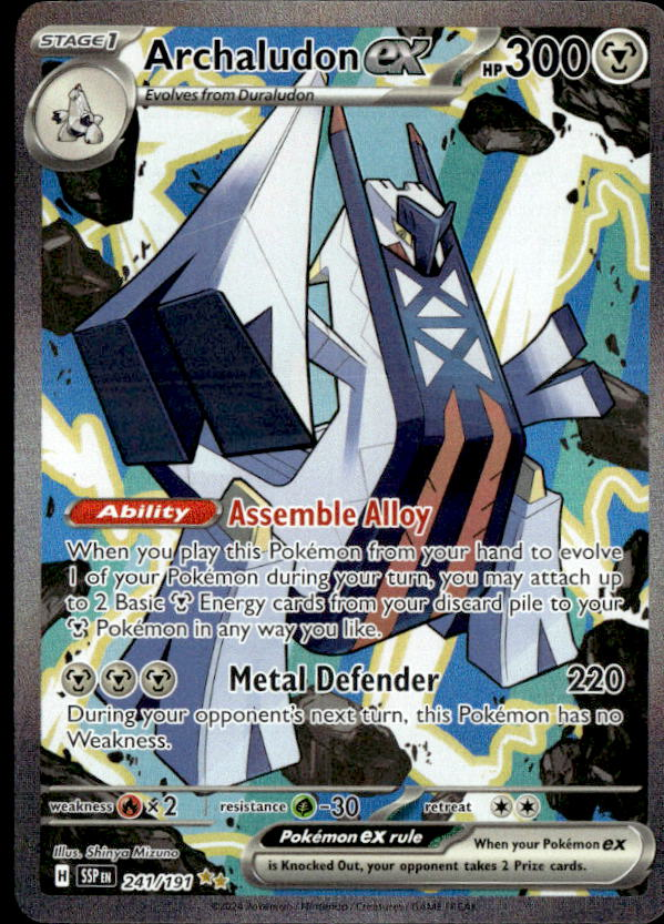 2024 Pokemon Scarlet And Violet Archaludon Ex graded slab