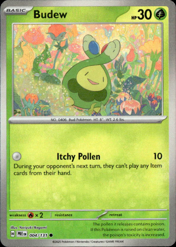 2025 Pokemon Scarlet And Violet Budew graded slab