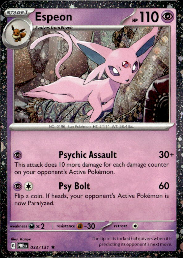 2025 Pokemon Scarlet And Violet Espeon graded slab