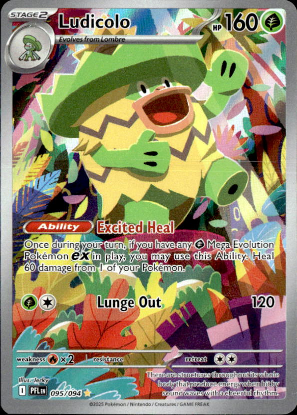2025 Pokemon Mega Evolution Ludicolo graded slab